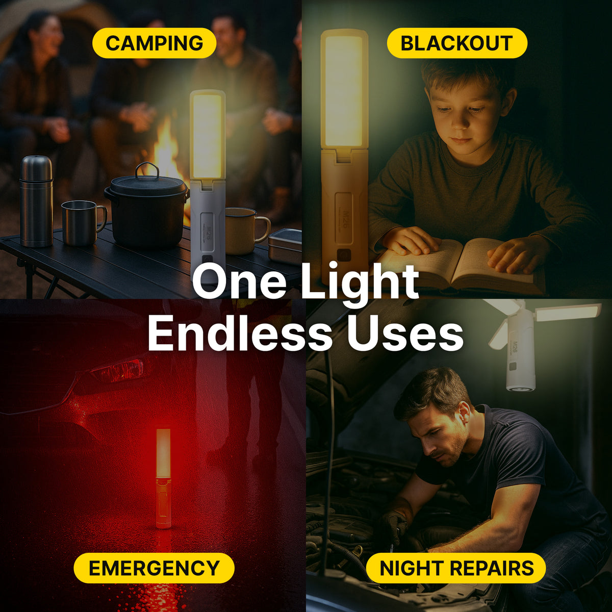 Outdoor Folding Camping Light with 8000 Lumens