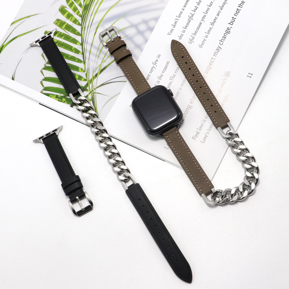 Leather Link Apple Watch Strap