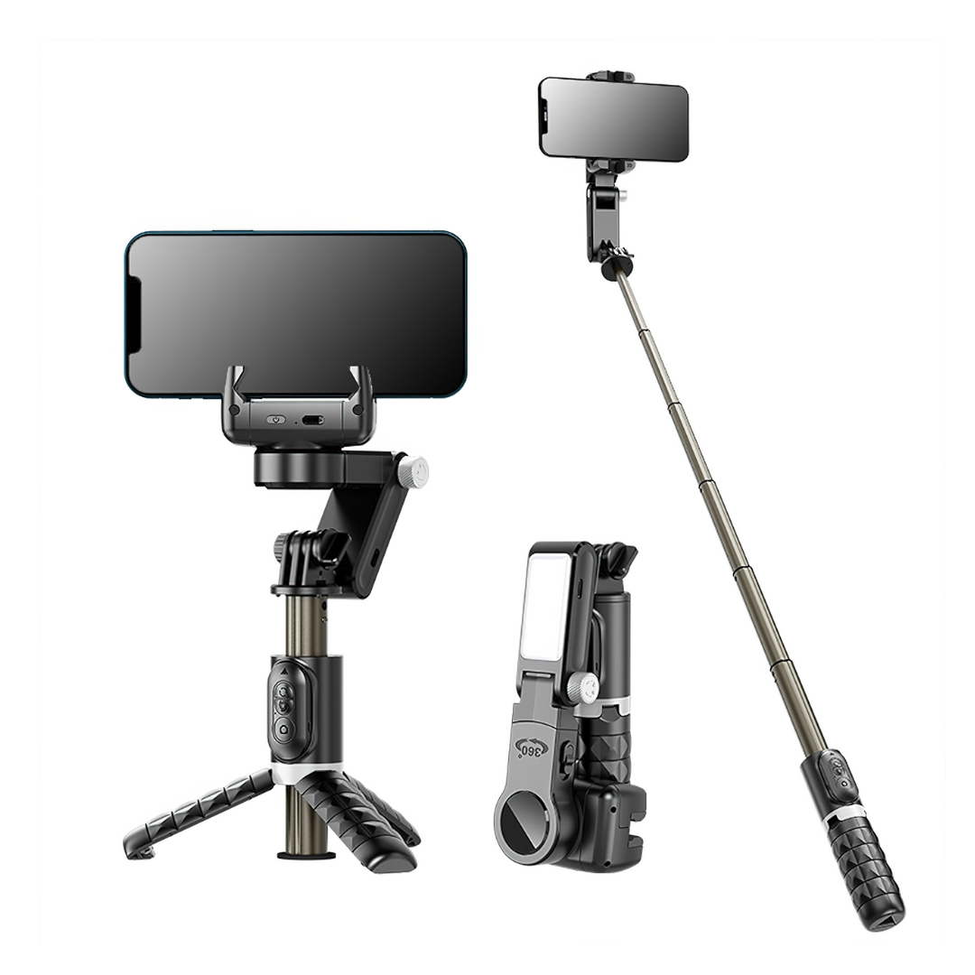 AutoFocus Tripod for Creators (360, Face Tracking, Selfie Stick, Light, Wireless Remote)