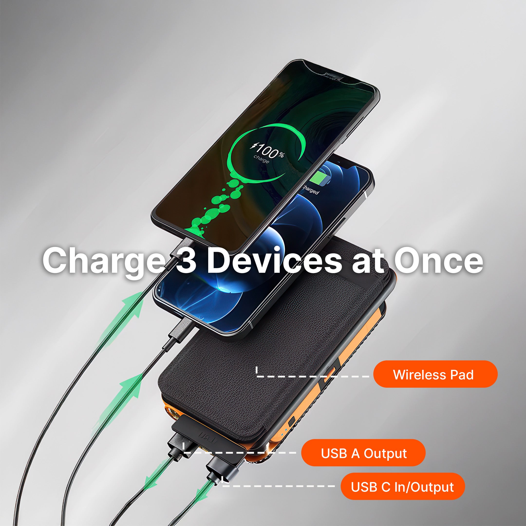 SolaBank Fold Wireless Charging Powerbank 10000mAh