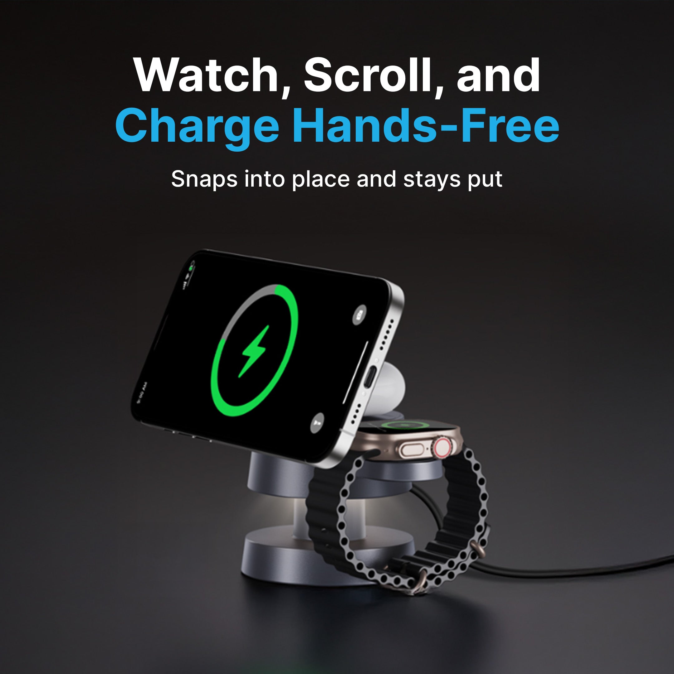 3 in 1 MagSafe Charging Station with LED Light