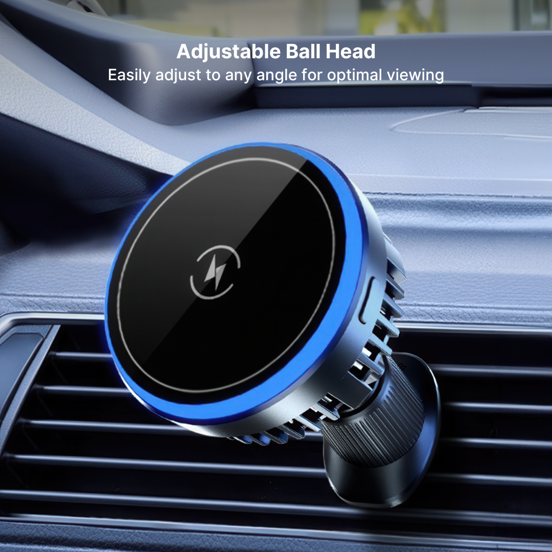 15W Fast Charge Magnetic Car Charger with Ice Cooling