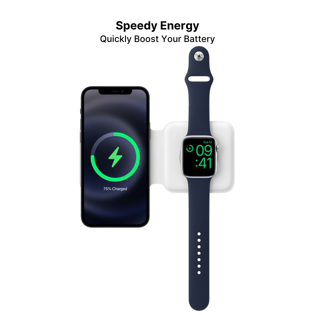 MagFold 2-in-1 Foldable Dual Wireless Charging Pad