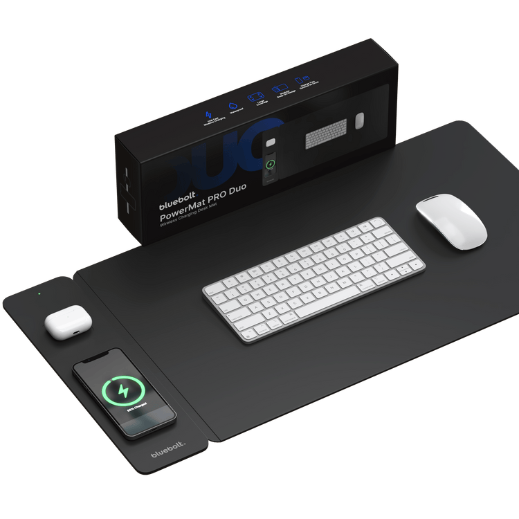PowerMat Pro DUO Wireless Charging Desk Mat – BlueBolt Chargers