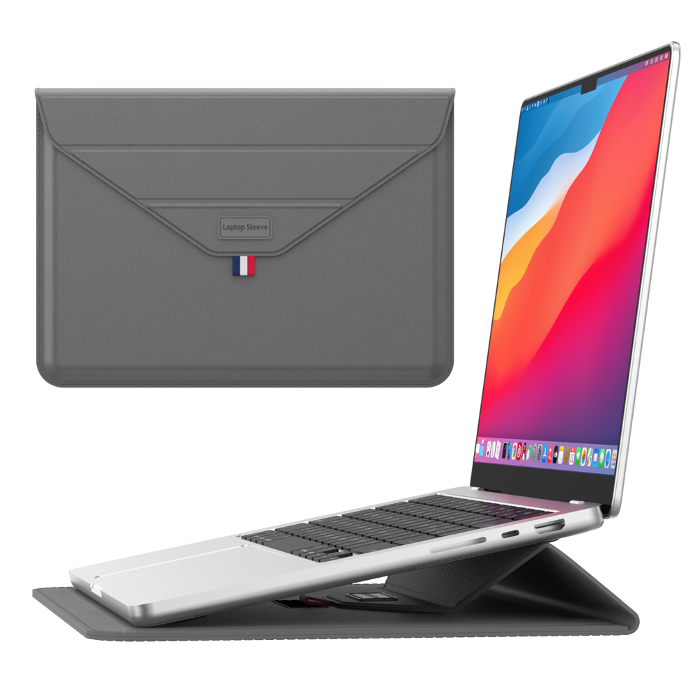 UltraSlim Laptop Sleeve with Triangle Support Stand