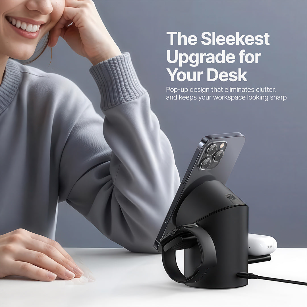 Halo MagSafe 3 in 1 Wireless Charging Station Qi2