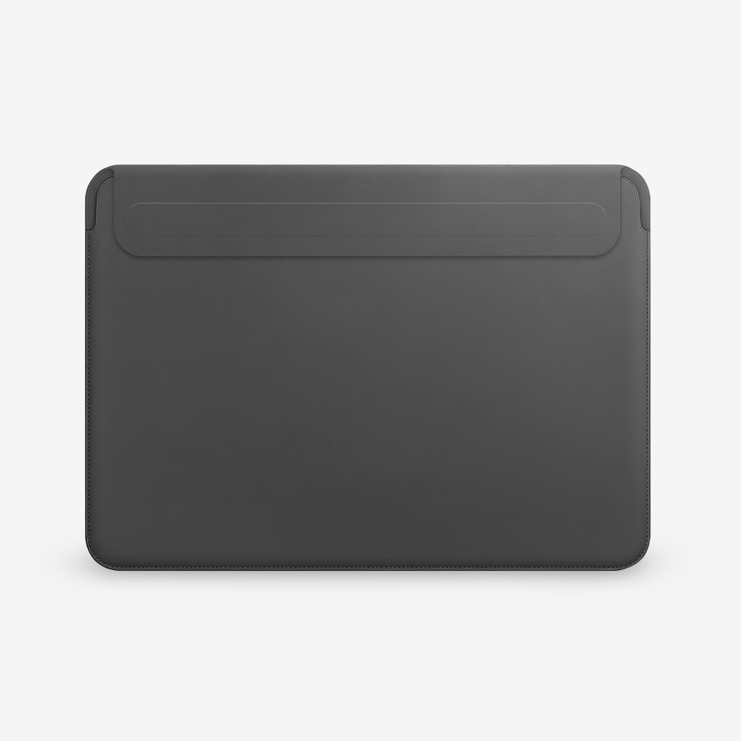 PU Leather MacBook Sleeve with Magnetic Flap and Mouse Pad