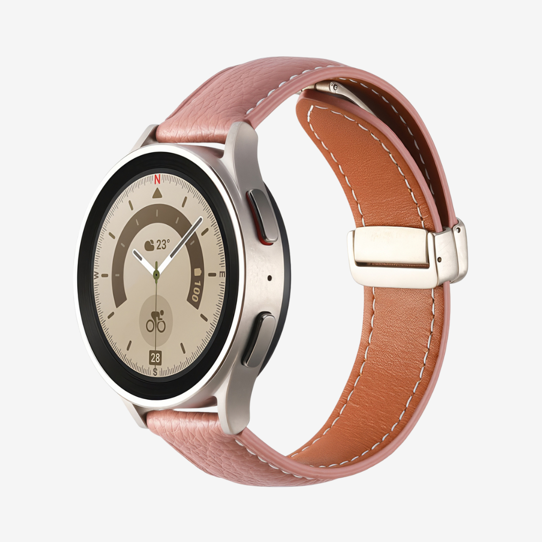 Classic Magnetic Leather Strap for Samsung Watch