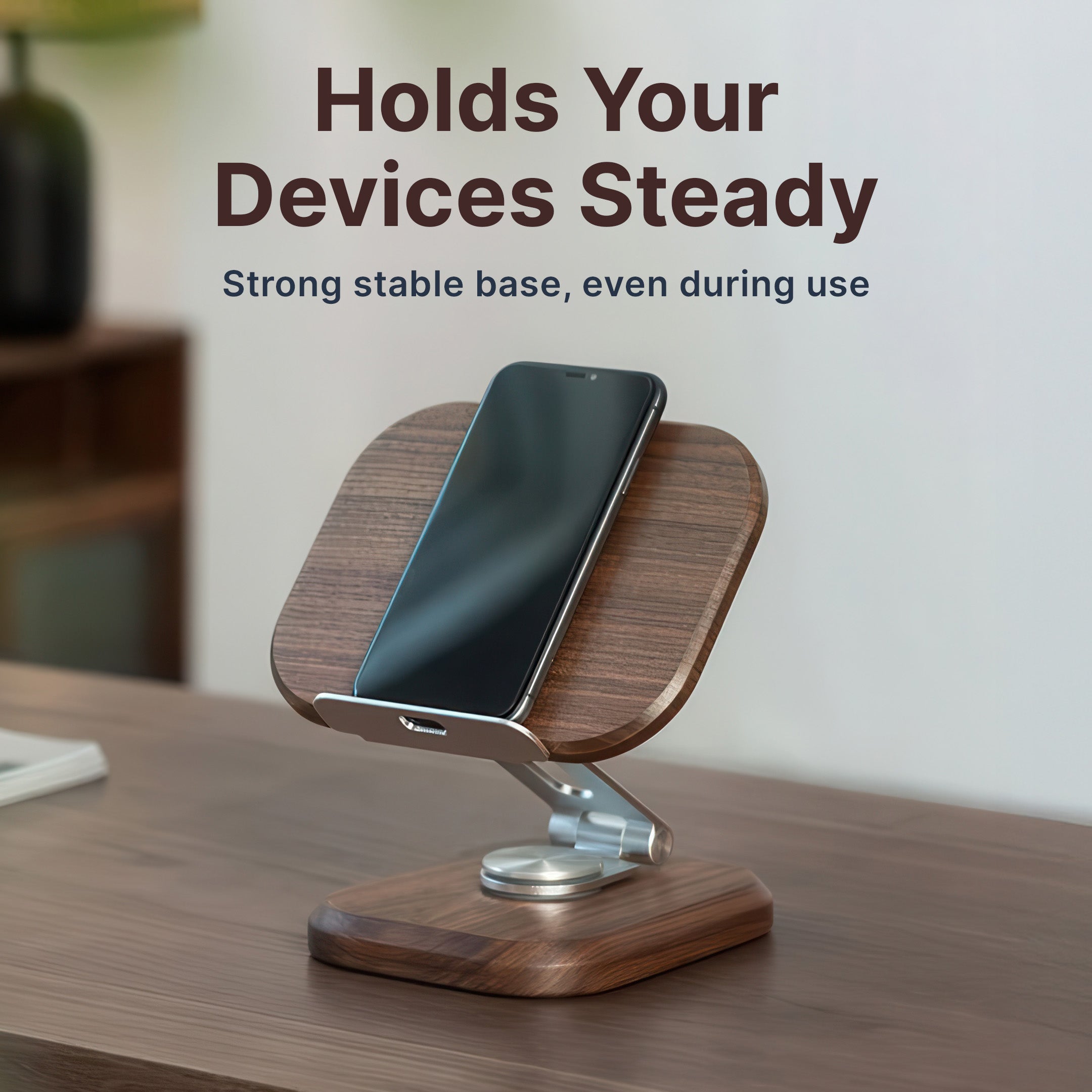 Wooden Phone and Tablet Stand