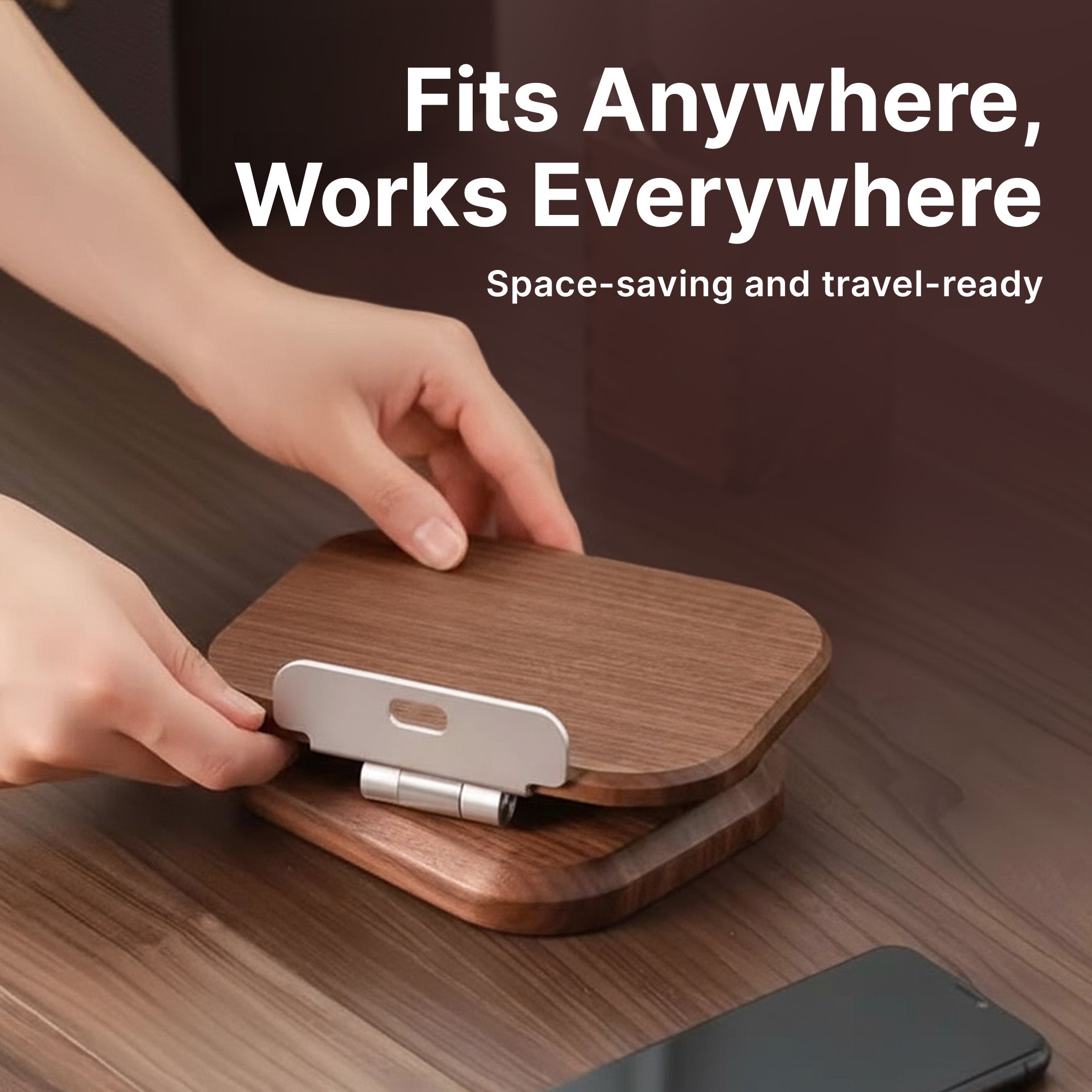 Wooden Phone and Tablet Stand