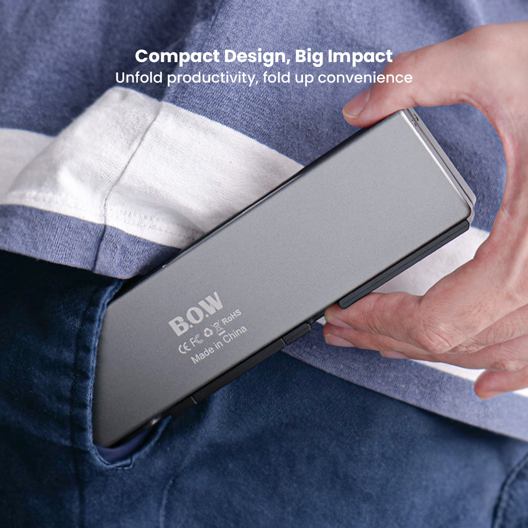 UltraFold Mini Ergonomic Wireless Keyboard with Bluetooth