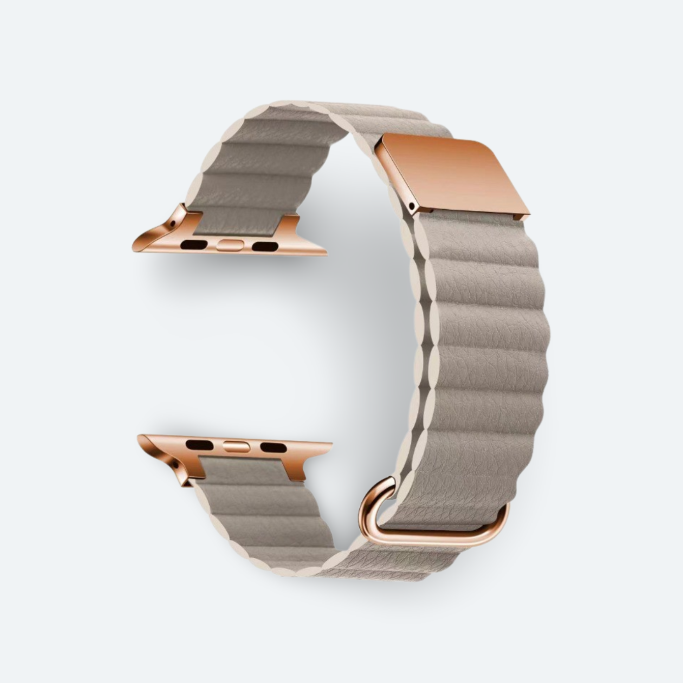 Magnetic Leather Apple Watch Strap