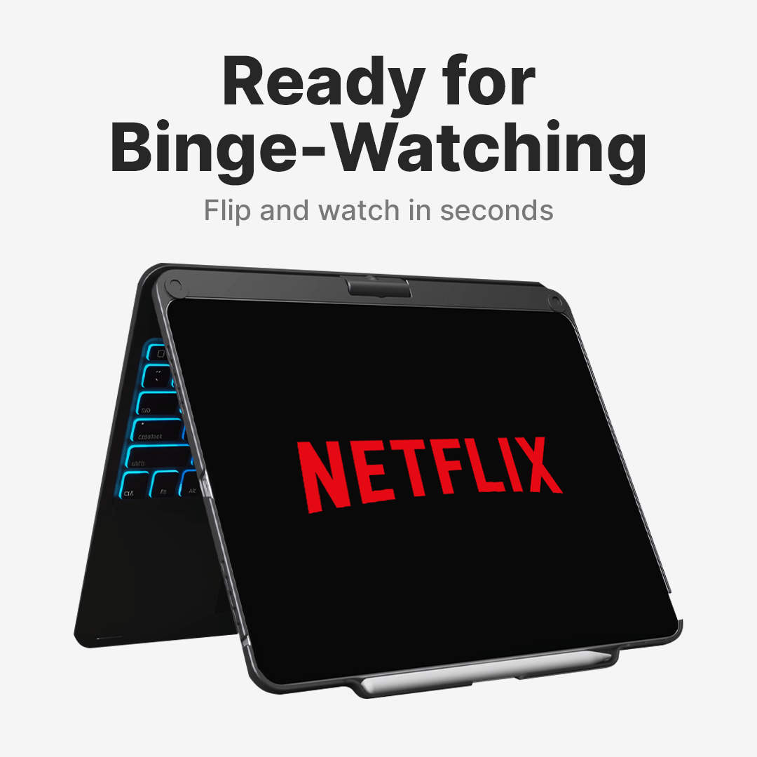 Rotate Pro Wireless Keyboard Case for iPad