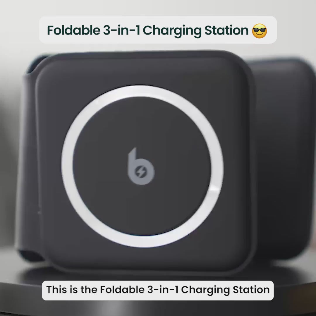 Foldable 3 in 1 Charging Station